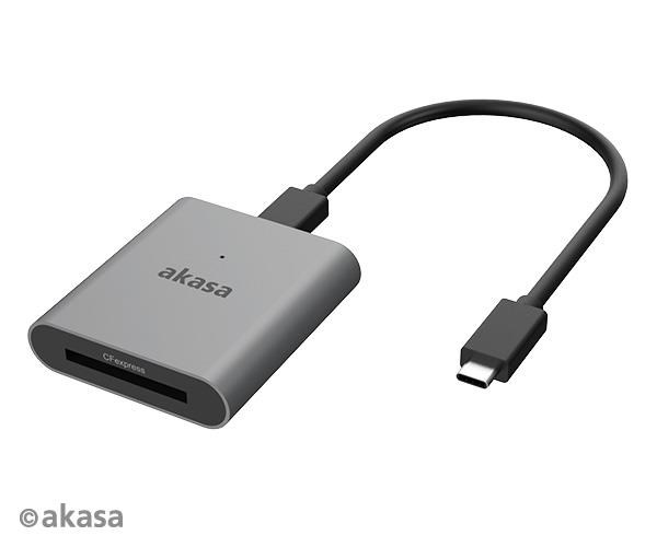 AKASA čtečka karet AK-CR-11BK (CFexpress), externí, USB 3.2 Type-C