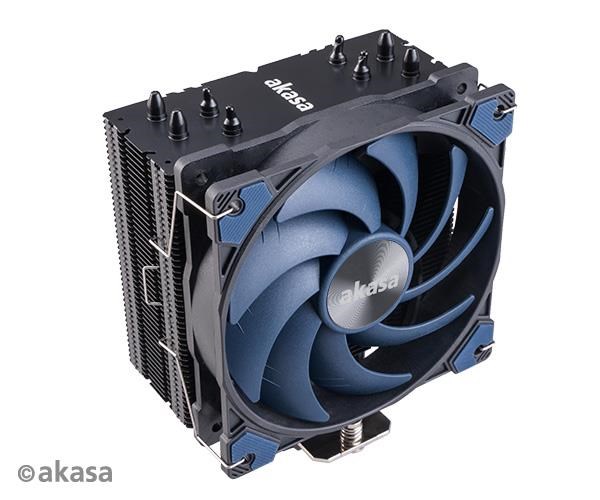 AKASA chladič CPU Alucia H4, Heatpipes, Black fins AK-CC4017EP01