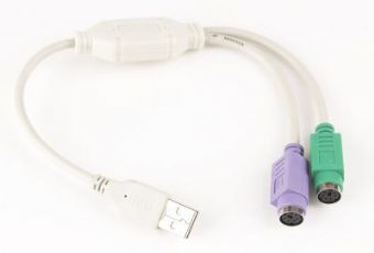 GEMBIRD Redukce USB / 2x PS/2 30cm (M/2xF, aktivní) (UAPS12)