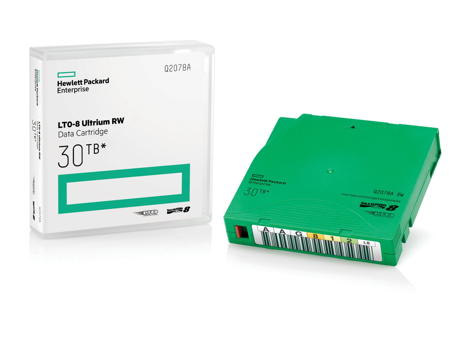 HPE LTO-9 Ultrium 45TB RW Non Custom Labeled Library Pack 20 Data Cartridges with Cases Q2079AN