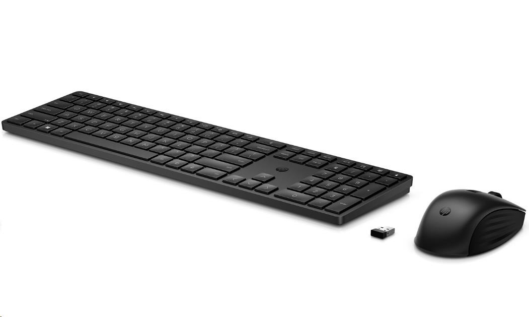 HP 650 Wireless Keyboard & Mouse Black- CZ klávesnice a myš, černá 4R013AA#AKB