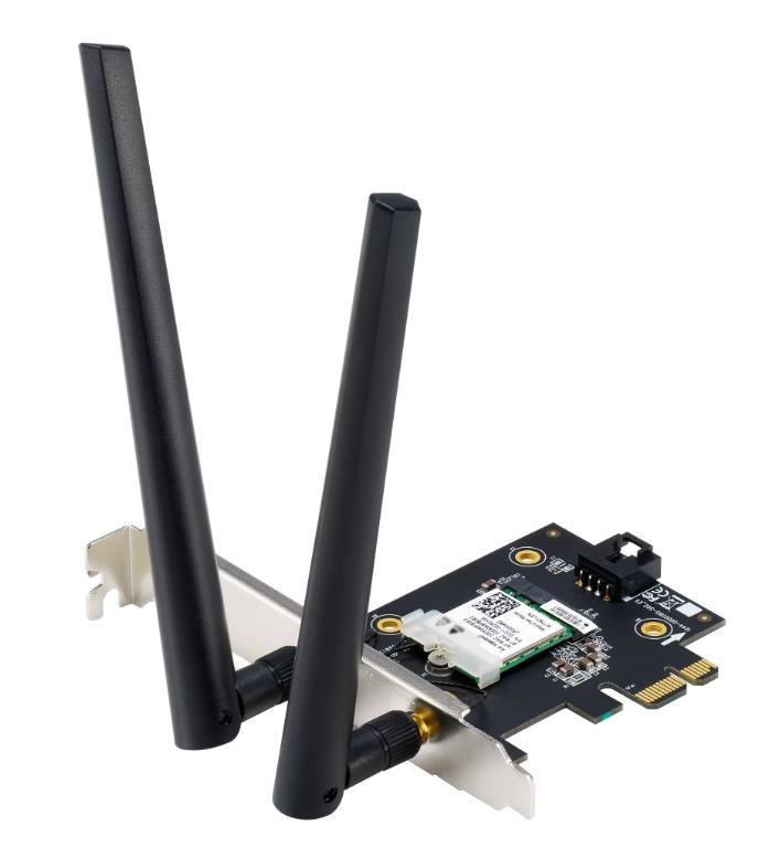 ASUS PCE-AX1800 Wireless AX1800 PCIe Wi-Fi 6 Card, Bluetooth 5.2 Adapter 90IG07A0-MO0B00