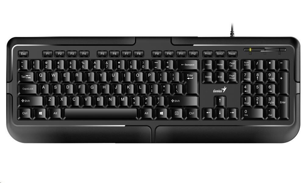 GENIUS klávesnice KB-118, drátová, PS/2, CZ+SK layout, černá 31300010415