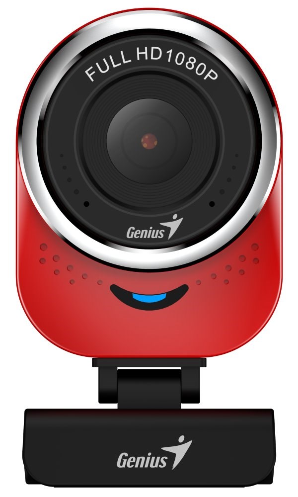 GENIUS webkamera QCam 6000/ červená/ Full HD 1080P/ USB2.0/ mikrofon 32200002408