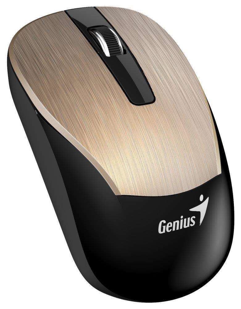 GENIUS myš ECO-8015/ 1600 dpi/ dobíjecí/ bezdrátová/ zlatá 31030005400