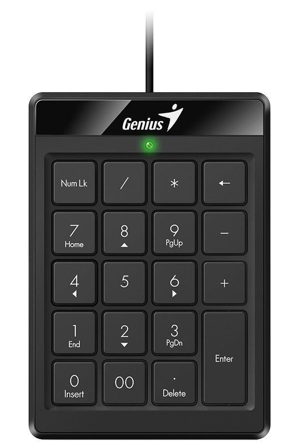 GENIUS numerická klávesnice NumPad 110/ Drátová/ USB/ slim design/ černá 31300016400