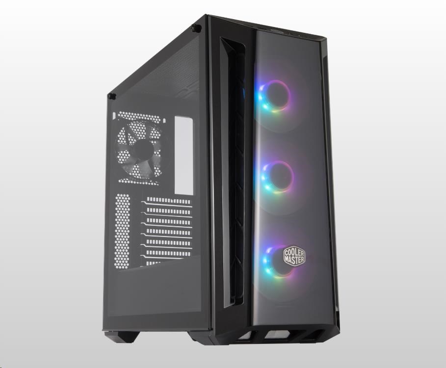 Cooler Master case MasterBox MB520 aRGB, E-ATX, Mid Tower, černá, bez zdroje MCB-B520-KGNN-RGA