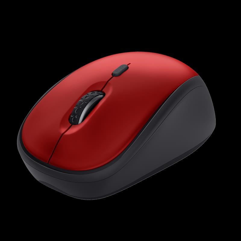 TRUST myš Yvi+ Wireless Mouse Eco Red, červená 24550