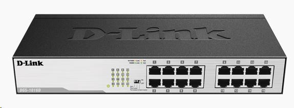 D-Link DGS-1016D 16-port 10/100/1000 Gigabit Desktop / Rackmount Switch (DGS-1016D/E)