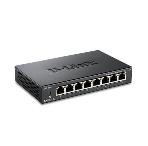 D-Link DGS-108 8-port Gigabit Metal Housing Desktop Switch (DGS-108/E)