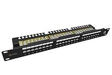 Solarix Patch panel 24 x RJ45 CAT6 UTP s vyvazovací lištou 1U SX24L-6-UTP-BK-N 24000050