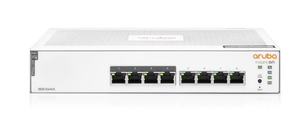 HPE Networking Instant On Switch 8p Gigabit CL4 PoE 65W 1830 (JL811A)