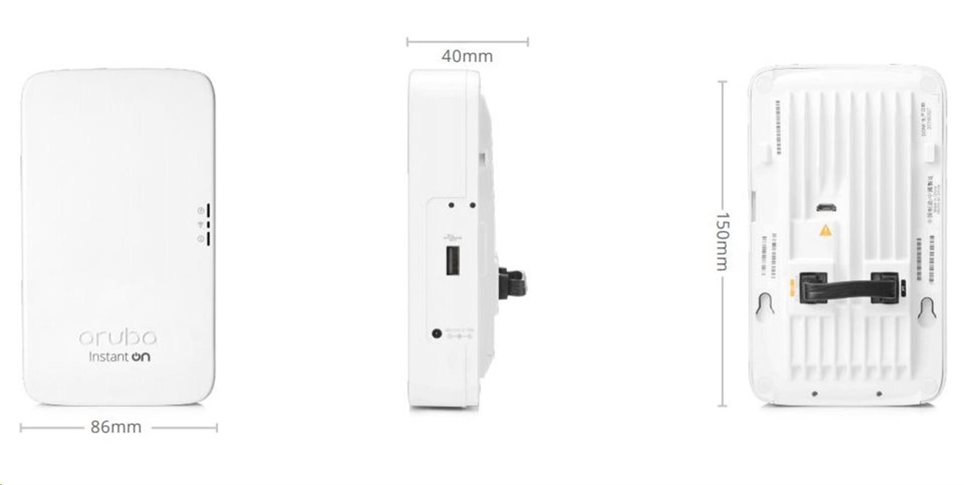 Aruba Instant On AP11D (RW) 2x2 11ac Wave2 Desk/Wall Access Point