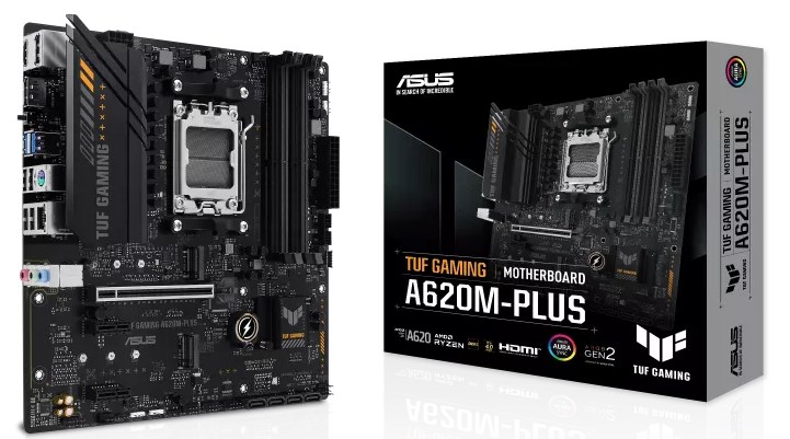 ASUS MB Sc AM5 TUF GAMING A620M-PLUS, AMD A620, 4xDDR5, 1xHDMI, 2xDP, mATX 90MB1EZ0-M0EAY0