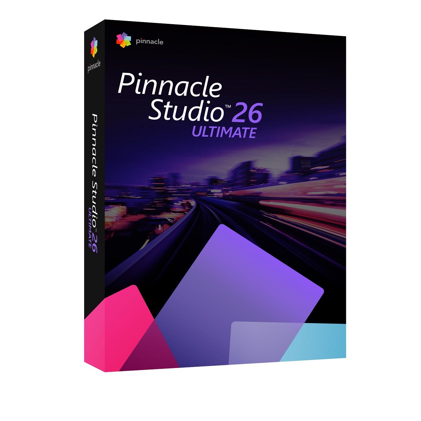 Pinnacle Studio 26 Ultimate ML EU - Windows, EN/CZ/DA/DE/ES/FI/FR/IT/NL/PL/SV - ESD ESDPNST26ULML