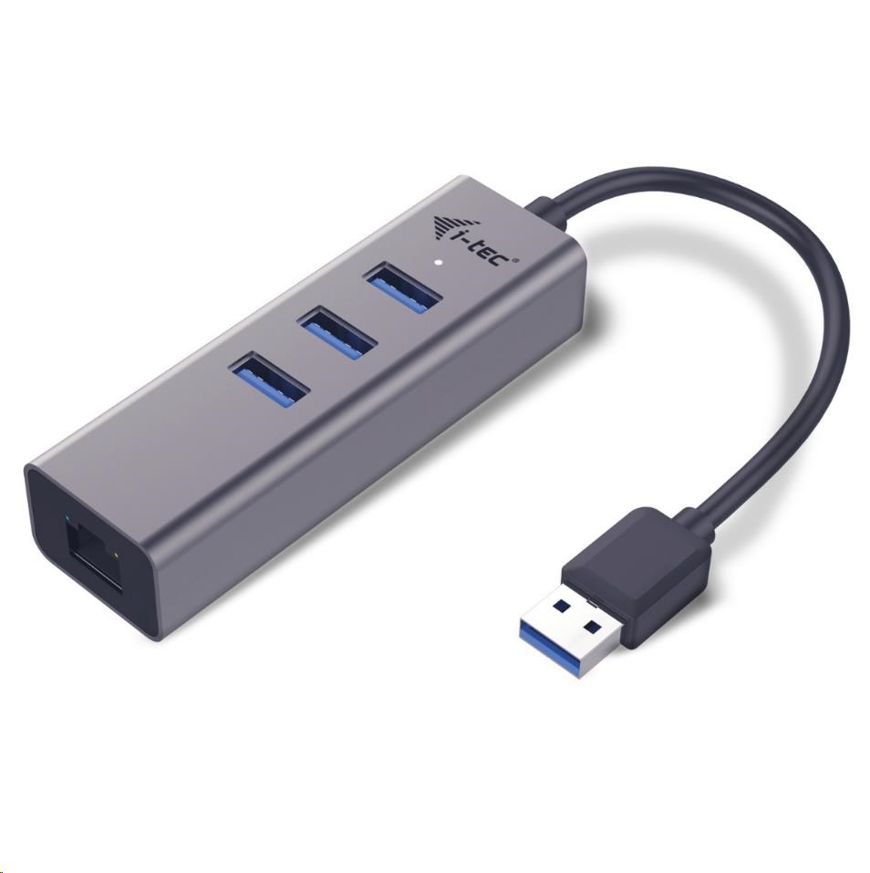 i-Tec USB 3.0 Metal HUB 3 Port + Gigabit Ethernet U3METALG3HUB