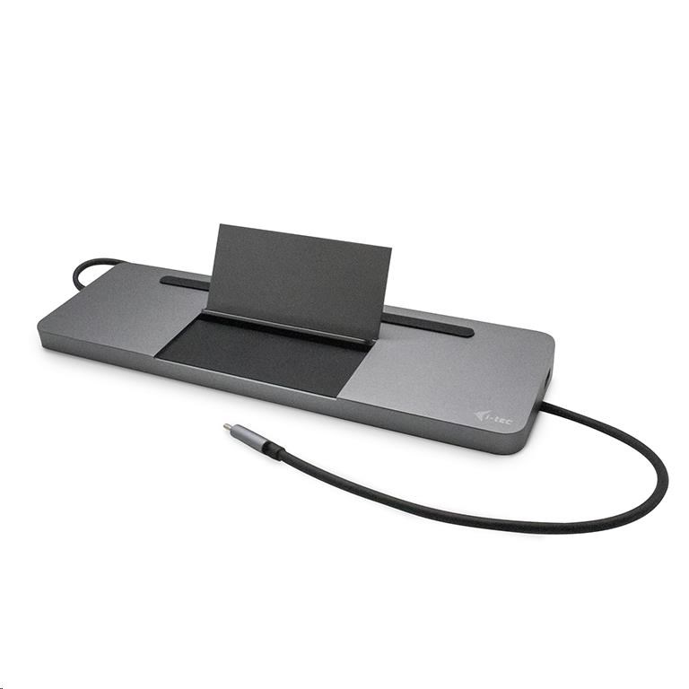 i-tec USB-C Metal Ergonomic 4K 3x Display Docking Station + Power Delivery 85 W C31FLATDOCKPDPRO