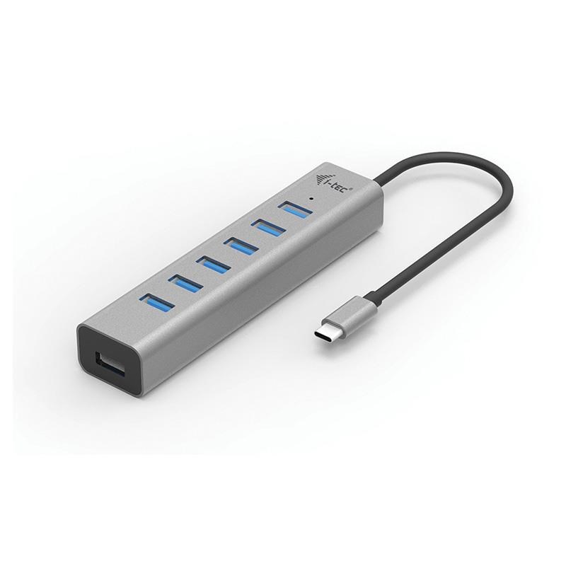 i-tec USB-C Charging Metal HUB 7 Port C31HUBMETAL703