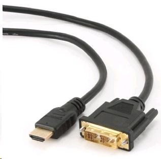 GEMBIRD Kabel HDMI - DVI 3m (M/M, DVI-D, Single Link, zlacené kontakty, stíněný) (CC-HDMI-DVI-10)