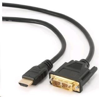 GEMBIRD Kabel HDMI - DVI 4,5m (M/M, DVI-D, Single Link, zlacené kontakty, stíněný) (CC-HDMI-DVI-15)