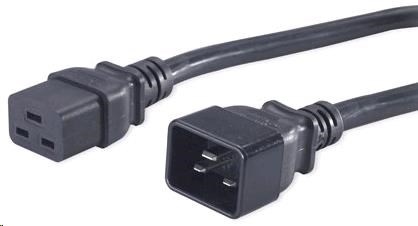 PREMIUMCORD Kabel napájecí 230V/16A prodlužovací 3m (konektory IEC 320 C19 - IEC 320 C20) (kpsa)