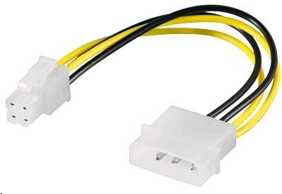 PREMIUMCORD Kabel napájecí interní 1x 5,25" - 1x P4 4pin (kn-4)