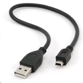 GEMBIRD Kabel USB 2.0 A-Mini B (5pin) 30cm k externím HDD (ADATA, WD, ...) (CCP-USB2-AM5P-1)