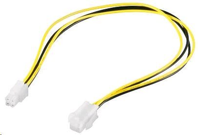 PremiumCord kabel napájecí prodluž. P4(4piny) 34cm, KN-17