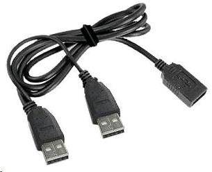 Gembird CCP-USB22-AMAF-3 2x USB 2.0 A male - 1x USB 2.0 A female, 0,9m