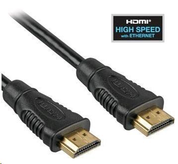 PREMIUMCORD Kabel HDMI 3m High Speed + Ethernet (v1.4), zlacené konektory (kphdme3)