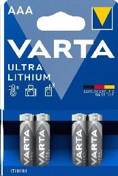 Varta Ultra Lithium 4ks AAA 6103301404