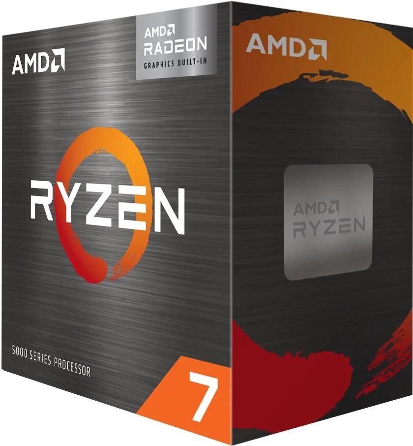 CPU AMD RYZEN 7 5700G, 8-core, 3.8GHz, 16MB cache, 65W, socket AM4, VGA RX Vega 8, BOX 100-100000263BOX