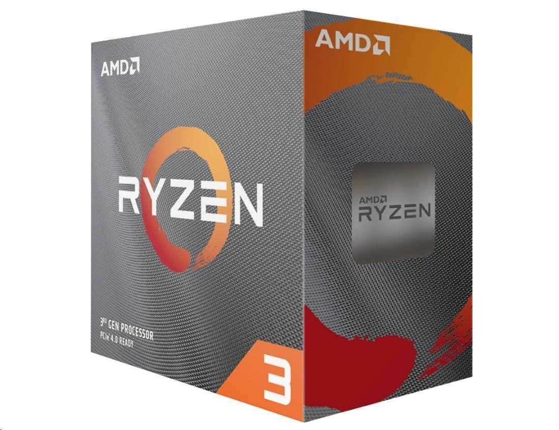 CPU AMD RYZEN 3 4100, 4-core, 3.8GHz, 6MB cache, 65W, socket AM4, BOX 100-100000510BOX