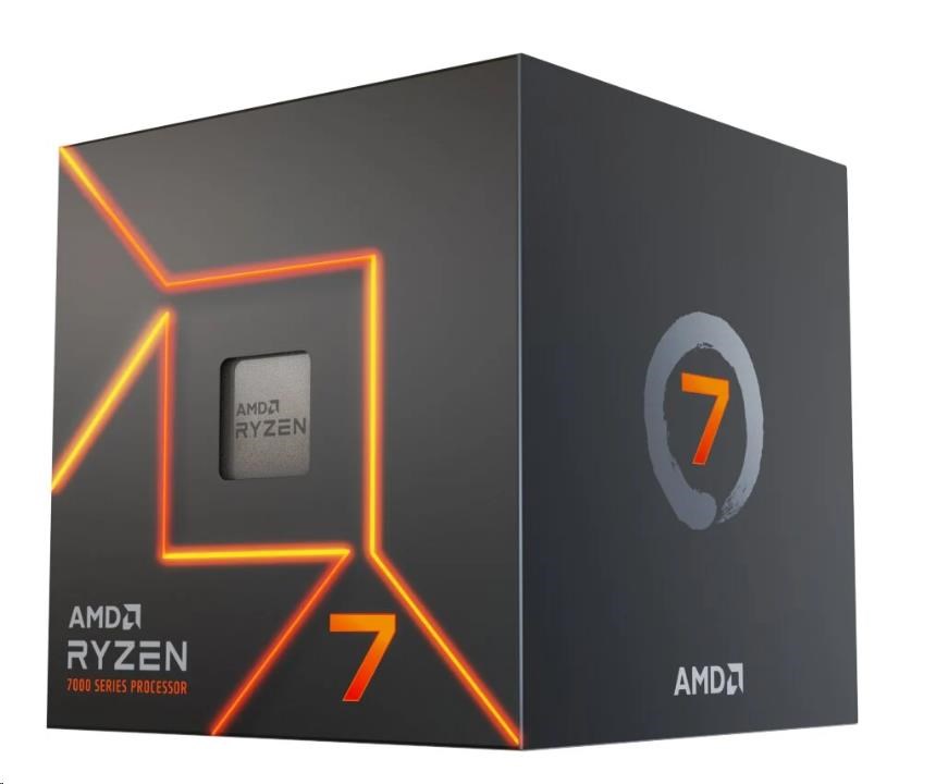 CPU AMD RYZEN 7 7700, 8-core, 3.8GHz, 40MB cache, 65W, socket AM5, BOX 100-100000592BOX