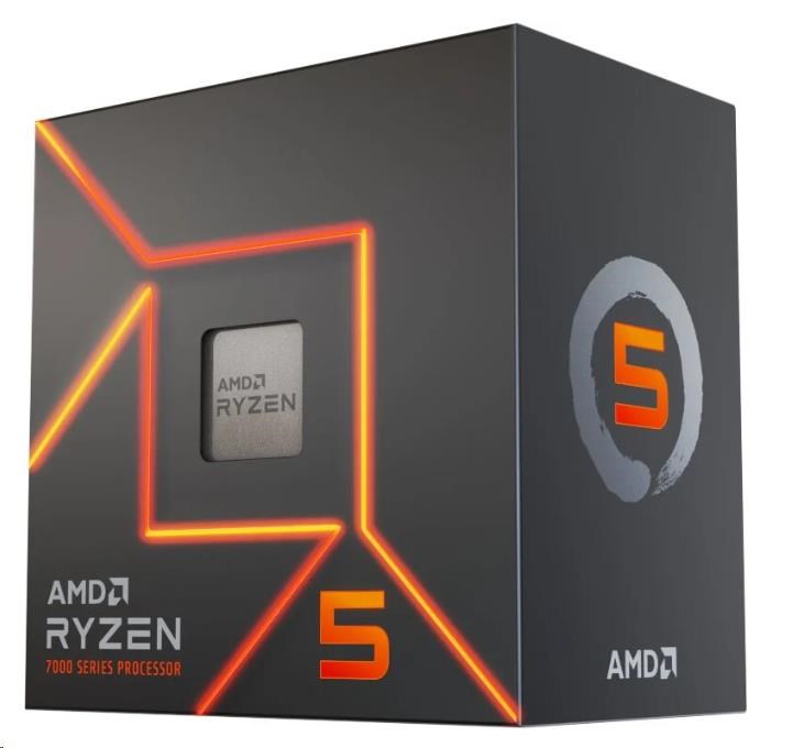 CPU AMD RYZEN 5 7600, 6-core, 3.8GHz, 38MB cache, 65W, socket AM5, BOX 100-100001015BOX