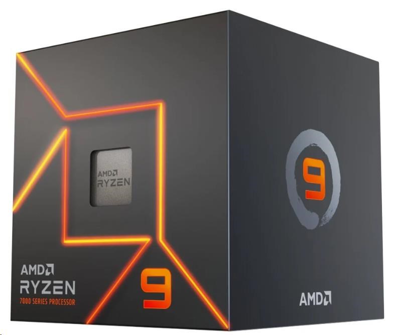 CPU AMD RYZEN 9 7900, 12-core, 3.7GHz, 76MB cache, 65W, socket AM5, BOX 100-100000590BOX