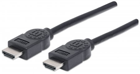 MANHATTAN kabel High Speed HDMI 4K, 3D, Male to Male, stíněný, černý, 1,8m 306119