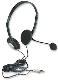 MANHATTAN Sluchátka s mikrofonem Stereo Headset (164429)