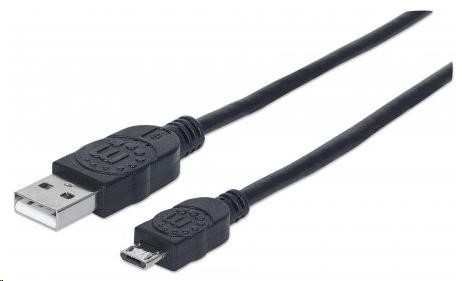 MANHATTAN Hi-Speed USB Device Cable, Type-A Male / Micro-B Male, 3 m, black (325684)