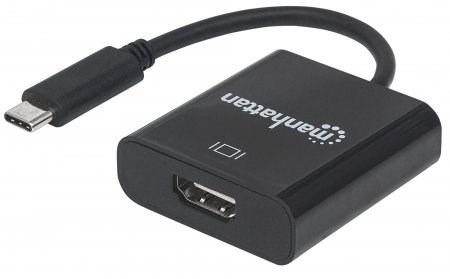 MANHATTAN převodník z USB 3.1 na HDMI (Type-C Male to HDMI Female, Black) (151788)