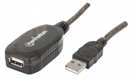 MANHATTAN Kabel USB 2.0 A-A, aktivní prodlužovací 20m, Daisy-Chainable (150958)