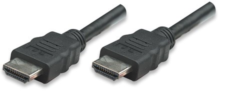 MANHATTAN kabel HDMI s Ethernetem, HEC, ARC, 3D, 4K, stíněný, 3m, Black 323222