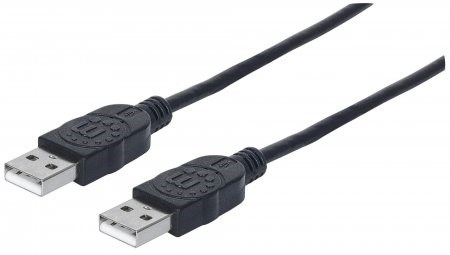 MANHATTAN kabel USB 2.0, Type-A Male to Type-A Male, 1m, Black 353892