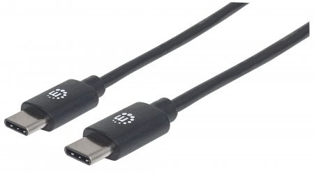 MANHATTAN kabel Hi-Speed USB-C, Type-C Male to Type-C Male, 0,5m, černý 354868