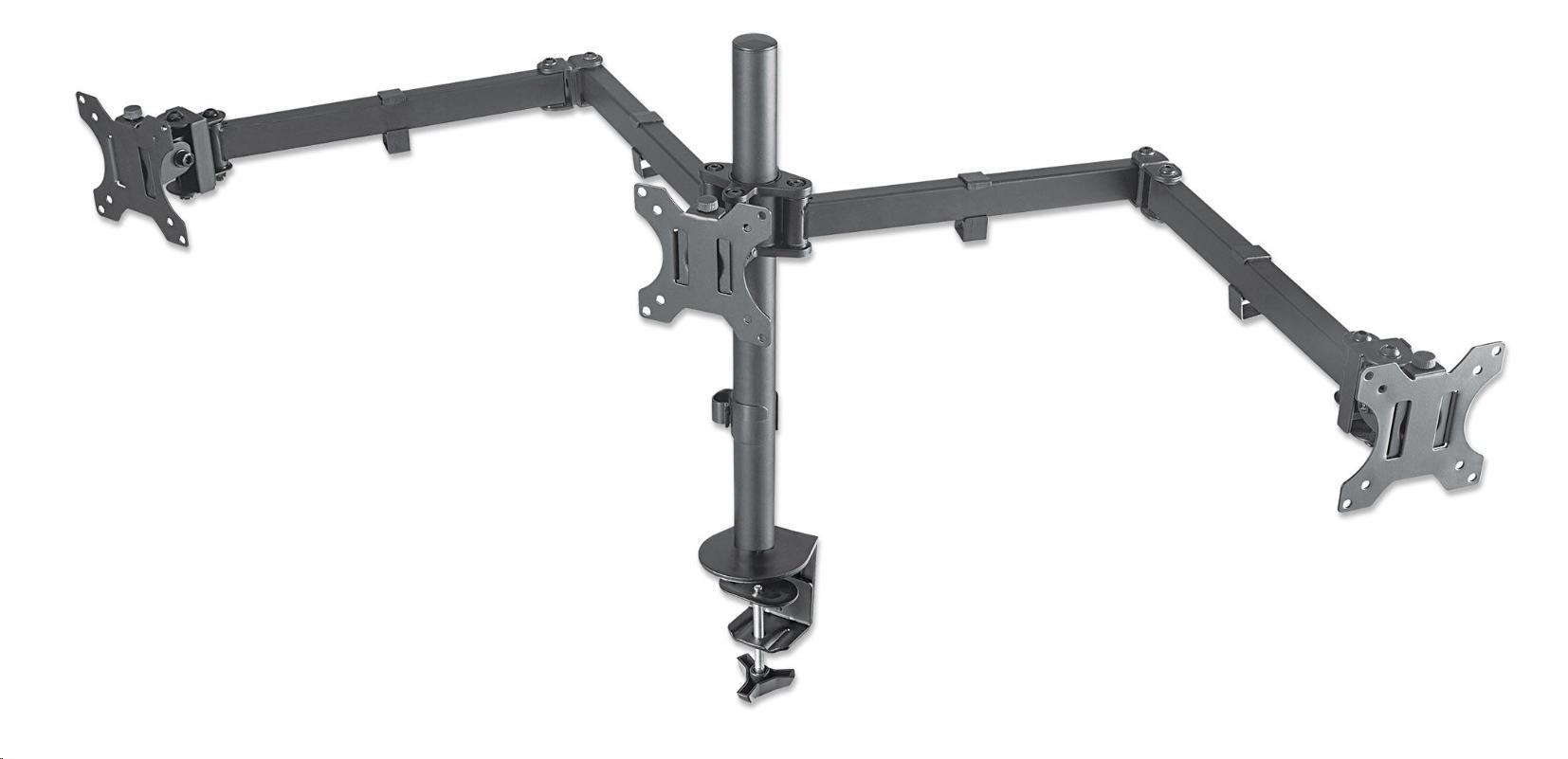 MANHATTAN Stolní držák pro 3 Monitory LCD, 13” až 27” 461658