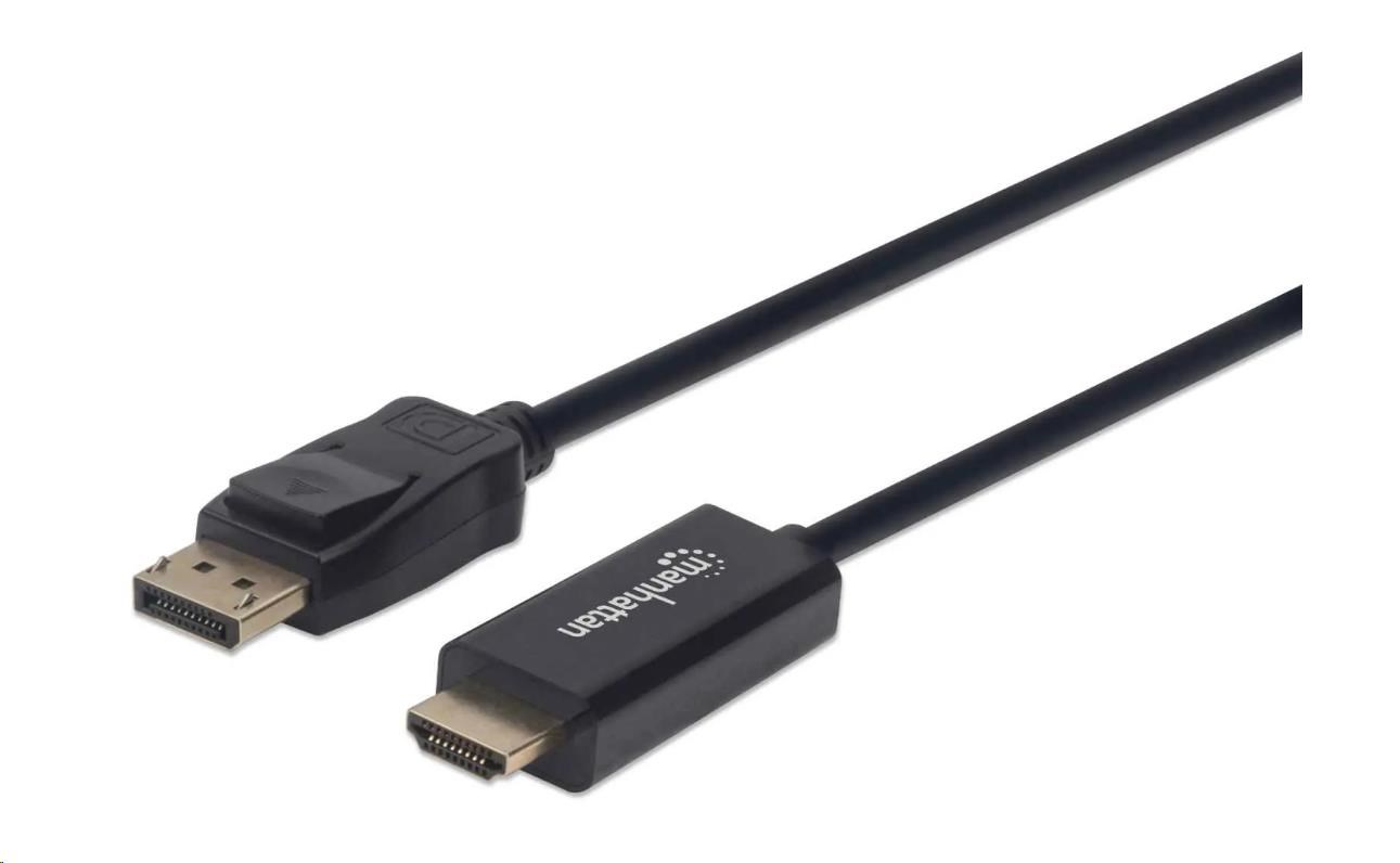 MANHATTAN Kabel DisplayPort na HDMI 1080p, 1.8m, černý 152679