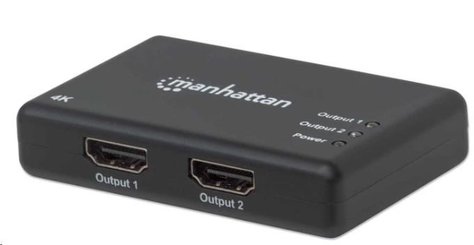 MANHATTAN Splitter HDMI 2 porty, 4K@30Hz, černá 207669