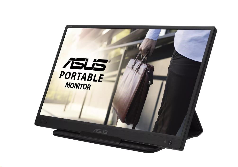 ASUS LCD 15.6" ZenScreen MB166C BK/5MS/EU 15.6 1920x1080 USB-C 250cd 5ms 0.79kg 11.8mm 90LM07D3-B01170