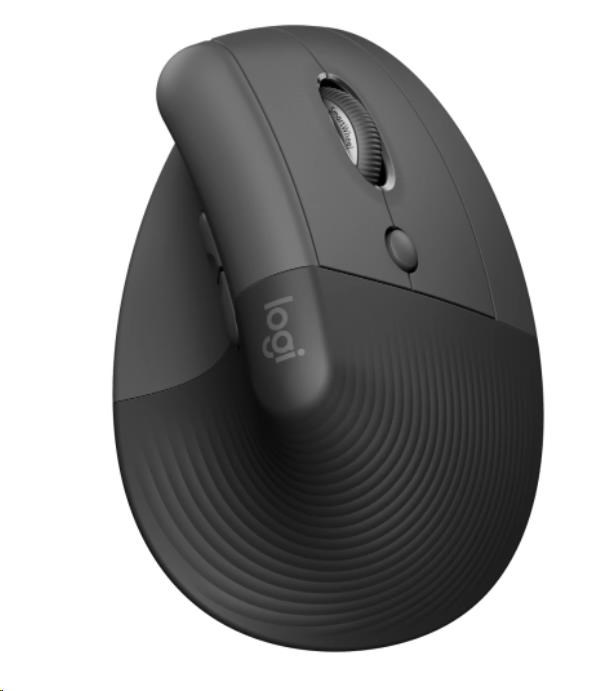 Logitech Lift Vertical Ergonomic Mouse, graphite/black 910-006473