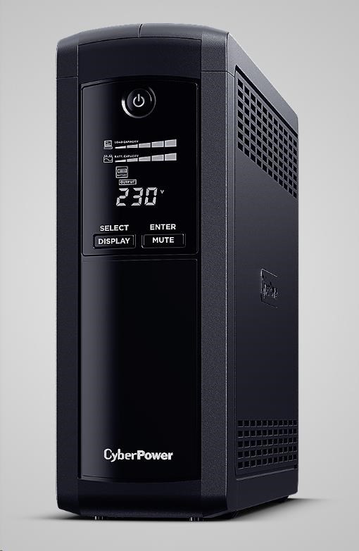 CyberPower Value PRO SERIE GreenPower UPS 1200VA/720W, IEC zásuvky VP1200EILCD